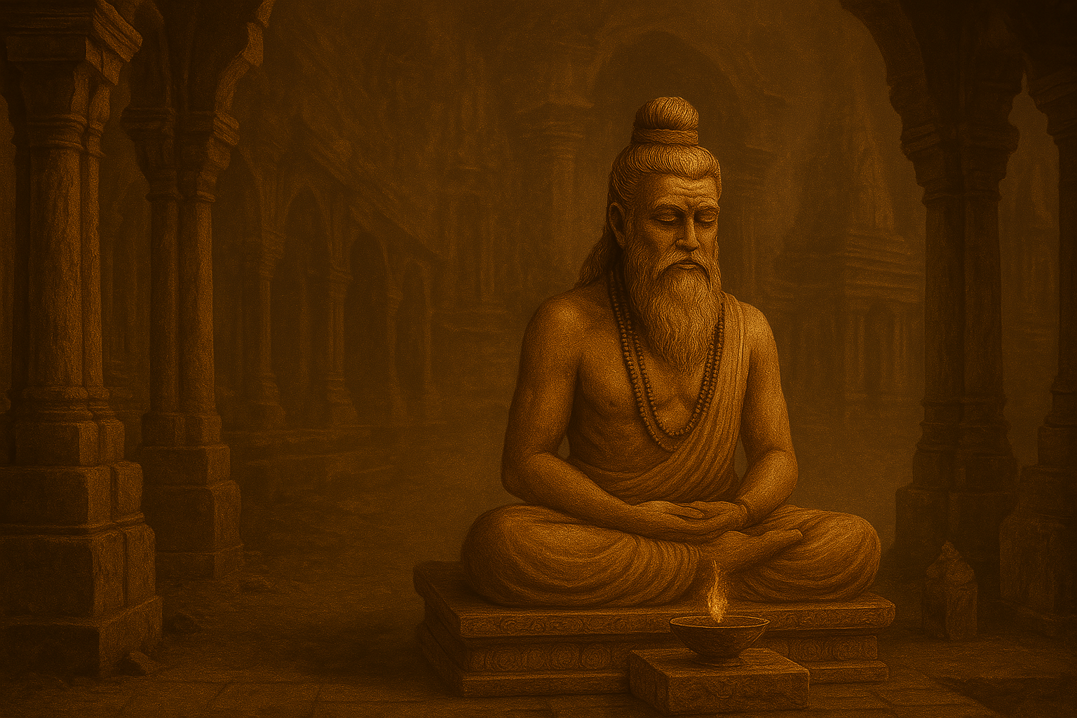 Parasara Maharishi in meditation